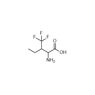 2-氨基-3-(三氟甲基)戊酸结构式