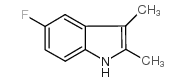 5-氟-2,3-二甲基吲哚结构式