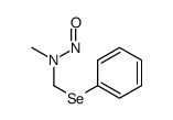 N-methyl-N-(phenylselanylmethyl)nitrous amide结构式
