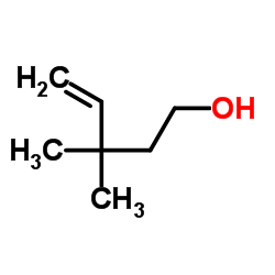 3,3-Dimethyl-4-penten-1-ol结构式