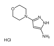5-MORPHOLINO-1H-PYRAZOL-3-AMINE HYDROCHLORIDE Structure