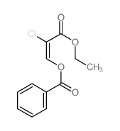 [(E)-2-chloro-2-ethoxycarbonyl-ethenyl] benzoate结构式