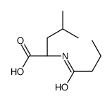 (2S)-2-(butanoylamino)-4-methylpentanoic acid结构式