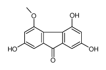2,4,7-trihydroxy-5-methoxyfluoren-9-one Structure