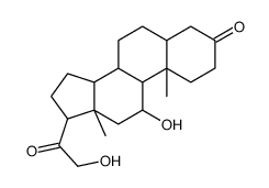 11β,21-二羟基-5β-孕甾-3,20-二酮结构式