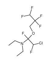 [2-chloro-1,2-difluoro-1-(2,2,3,3-tetrafluoro-propoxy)-ethyl]-diethyl-amine Structure