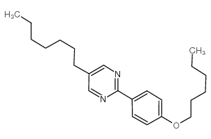 5-庚基-2-(4-庚氧基苯基)-嘧啶结构式