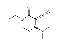 2-[bis(dimethylamino)arsanyl]-2-diazonio-1-ethoxyethenolate结构式