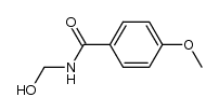 4-methoxy-N-(hydroxymethyl)benzamide结构式
