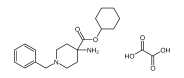 cyclohexyl 4-amino-1-benzylpiperidine-4-carboxylate,oxalic acid Structure