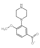 1-(2-甲氧基-5-硝基苯基)哌嗪结构式