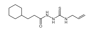 N-allyl-2-(3-cyclohexylpropanoyl)hydrazinecarbothioamide结构式