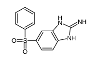 6-(苯基磺酰基)-1H-苯并[d]咪唑-2-胺结构式