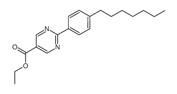 2-(4-heptyl-phenyl)-pyrimidine-5-carboxylic acid ethyl ester Structure