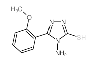 4-氨基-5-(2-甲基苯基)-2H-1,2,4-噻唑-3-硫酮结构式