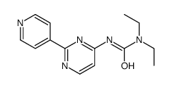 1,1-diethyl-3-(2-pyridin-4-ylpyrimidin-4-yl)urea结构式