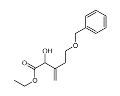 ethyl 2-hydroxy-3-methylidene-5-phenylmethoxypentanoate结构式