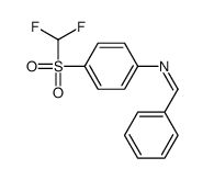 N-[4-(difluoromethylsulfonyl)phenyl]-1-phenylmethanimine Structure