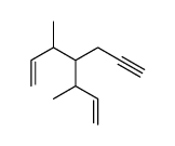 3,5-dimethyl-4-prop-2-ynylhepta-1,6-diene结构式