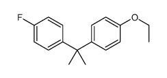 1-ethoxy-4-[2-(4-fluorophenyl)propan-2-yl]benzene结构式