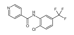 N-[2-chloro-5-(trifluoromethyl)phenyl]pyridine-4-carboxamide Structure