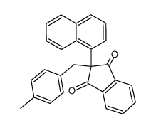 2-(1-Naphthyl)-2-(p-methyl-benzyl)-1,3-indandion Structure
