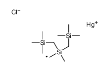 chloro-[[methyl-bis(trimethylsilylmethyl)silyl]methyl]mercury Structure