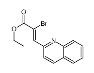 ethyl 2-bromo-3-quinolin-2-ylprop-2-enoate结构式