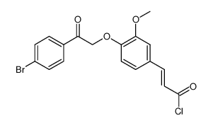 O-p-Bromphenacylferulylchlorid Structure