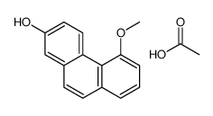 acetic acid,5-methoxyphenanthren-2-ol Structure