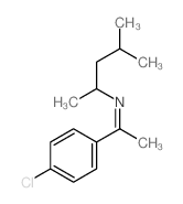 1-(4-chlorophenyl)-N-(4-methylpentan-2-yl)ethanimine Structure