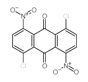 4,8-dichloro-1,5-dinitro-anthracene-9,10-dione Structure