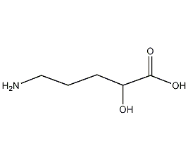 5-氨基-2-羟基戊酸结构式