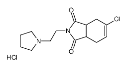 5-chloro-2-(2-pyrrolidin-1-ylethyl)-3a,4,7,7a-tetrahydroisoindole-1,3-dione,hydrochloride Structure