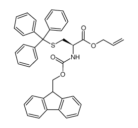 N-Fmoc-S-trityl-L-cysteine-Oallyl Structure