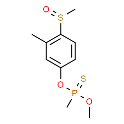 Methylthiophosphonic acid O-methyl O-[3-methyl-4-(methylsulfinyl)phenyl] ester结构式