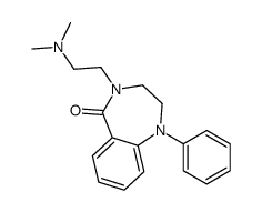 1,2,3,4-Tetrahydro-4-(2-dimethylaminoethyl)-1-phenyl-5H-1,4-benzodiazepin-5-one structure