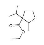 ethyl 2-methyl-1-propan-2-ylcyclopentane-1-carboxylate Structure