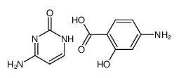 cytosinium 4-aminosalicylate结构式