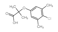 2-(4-氯-3,5-二甲基苯氧基)-2-甲基丙酸结构式