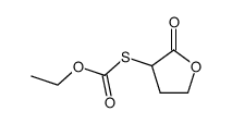 O-ethyl S-(tetrahydro-2-oxo-3-furanyl) thiocarbonate Structure