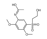 N-[5-[(2-hydroxyethyl)sulphonyl]-2,4-dimethoxyphenyl]acetamide structure