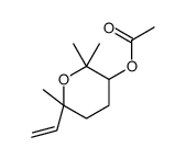 tetrahydro-2,2,6-trimethyl-6-vinyl-2H-pyran-3-yl acetate结构式
