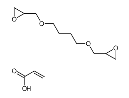 2-丙烯酸与2,2’-[1,4-丁二基-双(氧代亚甲基)]双(环氧乙烷)的聚合物结构式