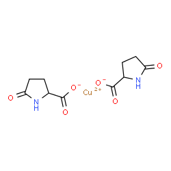 bis(5-oxo-DL-prolinato-N1,O2)copper picture