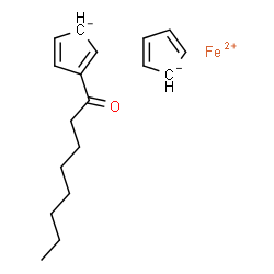 (1-Oxooctyl)ferrocene Structure