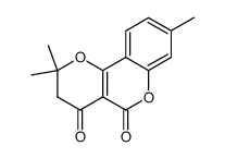2,2,8-trimethyl-2,3-dihydro-pyrano[3,2-c]chromene-4,5-dione结构式