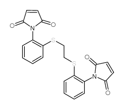 1,1'-[1,2-乙烷二基双(硫-2,1-苯烯)]双-1H-吡咯-2,5-二酮结构式