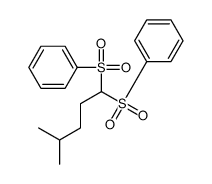 [1-(benzenesulfonyl)-4-methylpentyl]sulfonylbenzene结构式