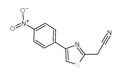 2-[4-(4-硝基苯基)-1,3-噻唑-2-基]乙腈结构式